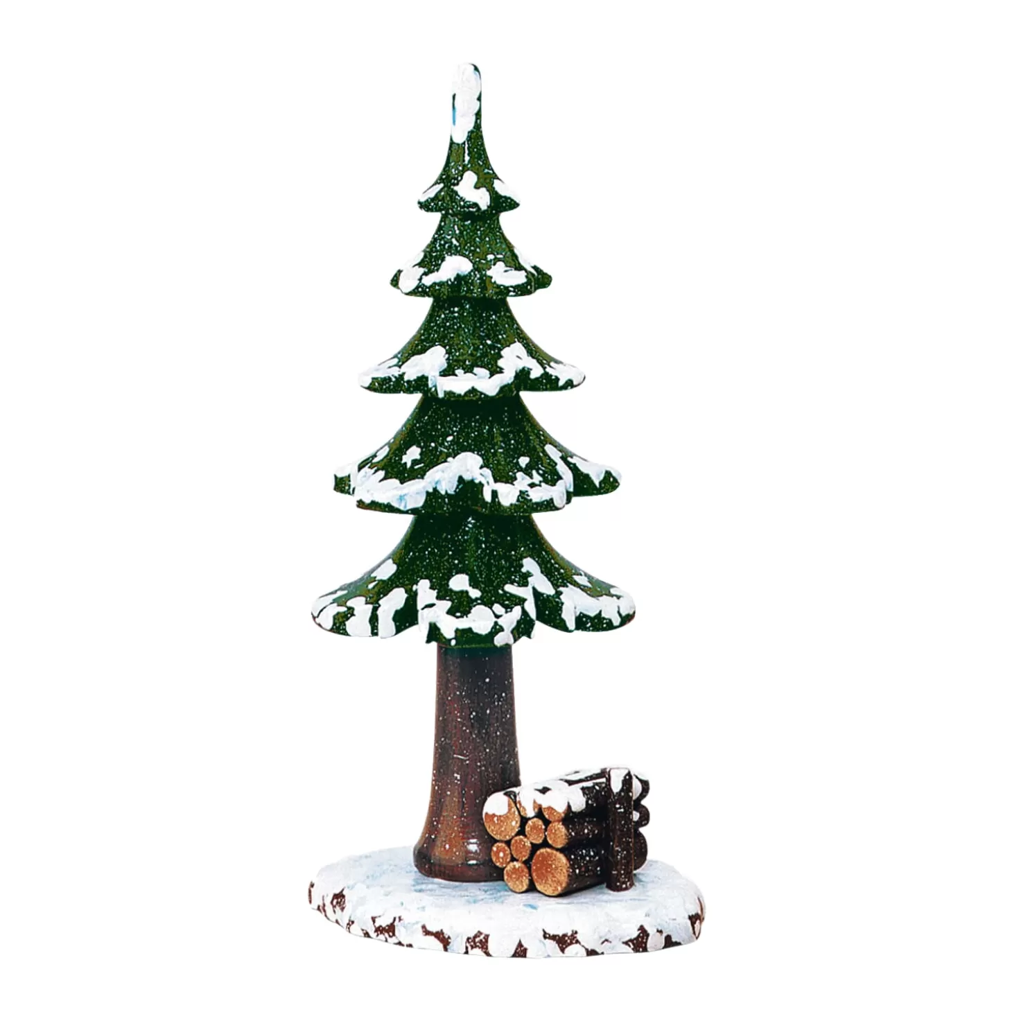 Hubrig Volkskunst Hubrig Miniatures>Winter Children Big Winter Tree, 6.7 Inch