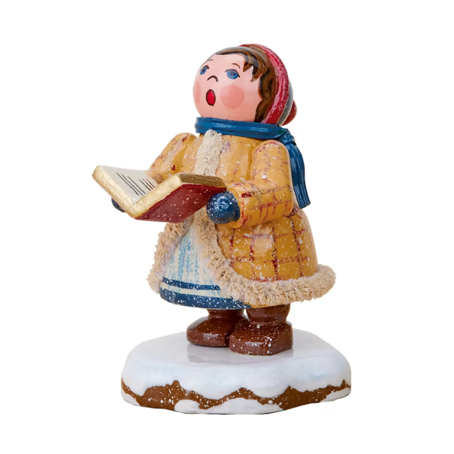 Hubrig Volkskunst Hubrig Miniatures>Winter Children Carol Singer Johanna