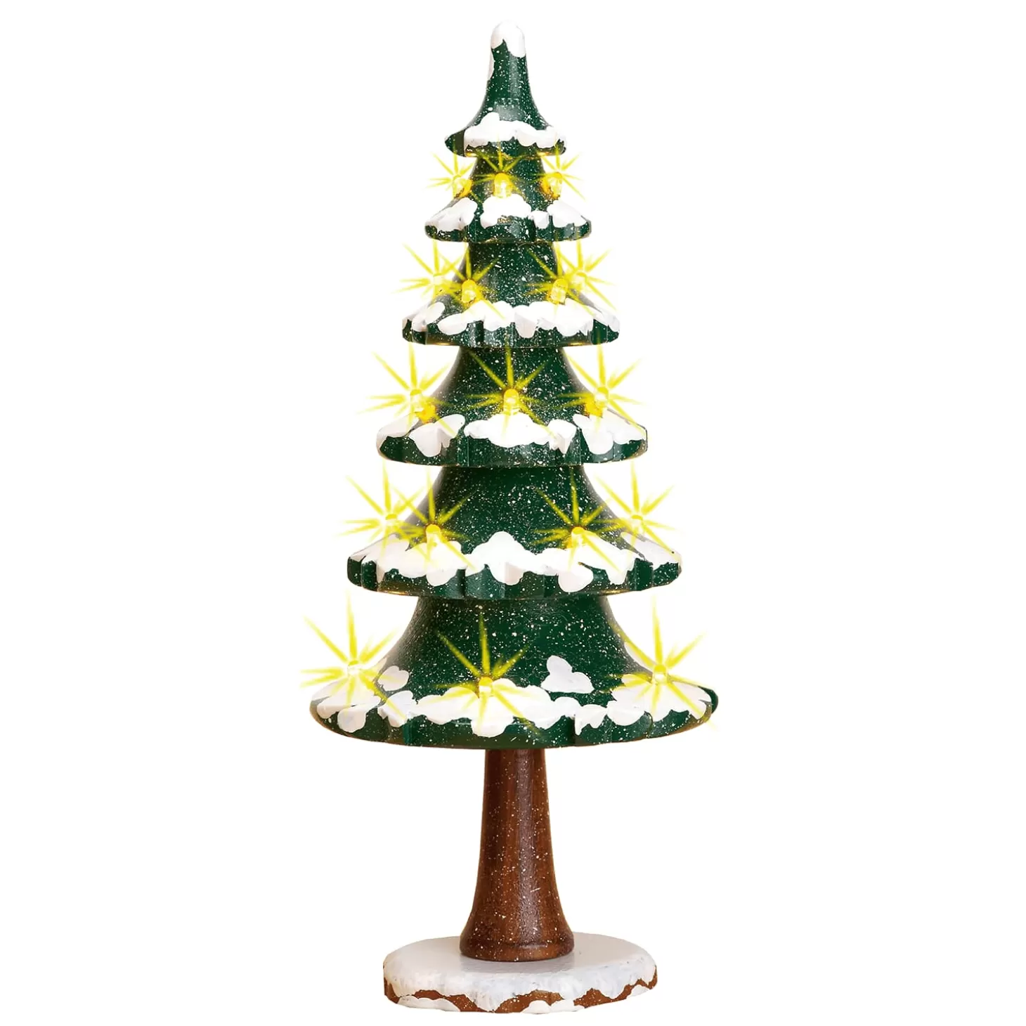 Hubrig Volkskunst Hubrig Miniatures>Winter Children Christmas Tree, Electric Lighting