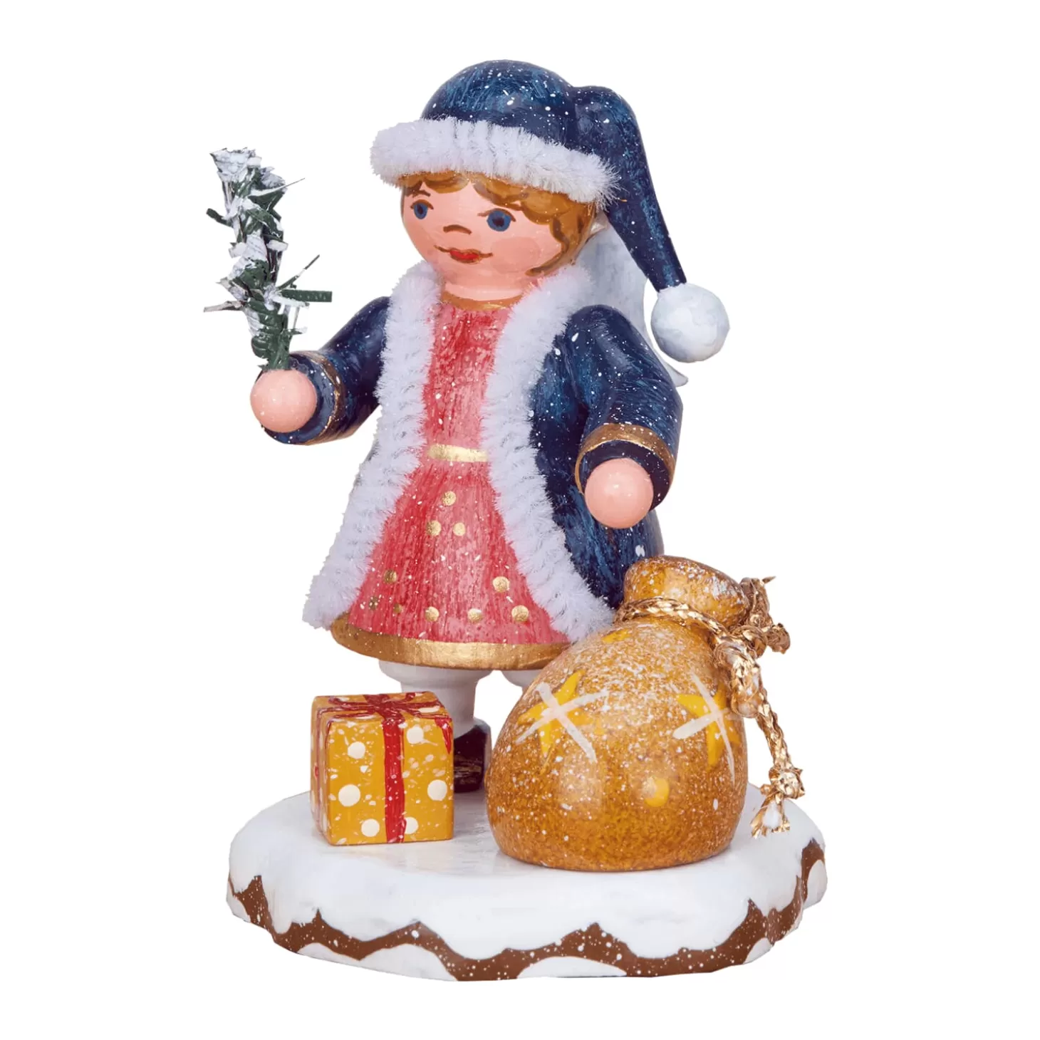 Hubrig Volkskunst Hubrig Miniatures>Winter Children Heaven's Child "A Gift For You"