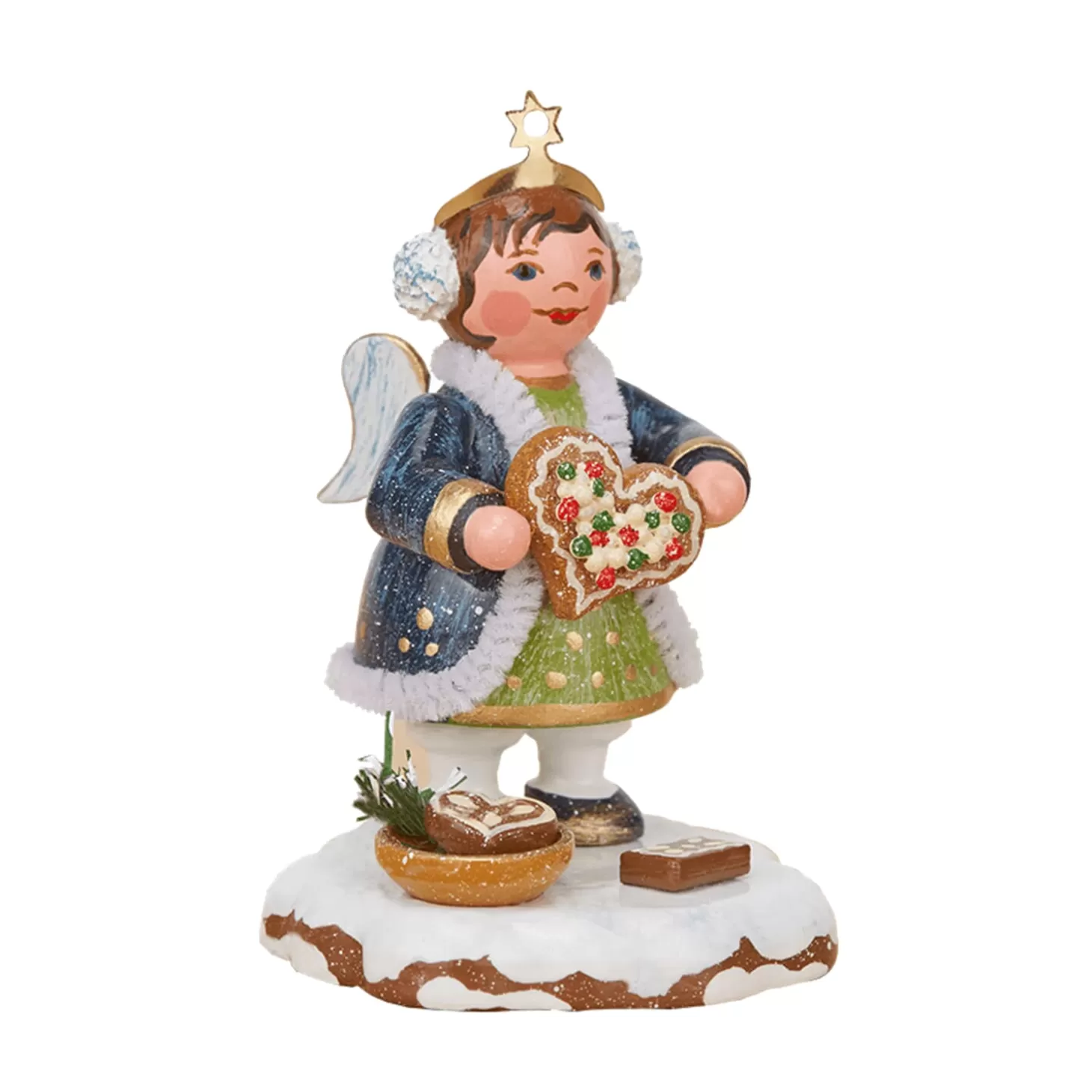 Hubrig Volkskunst Hubrig Miniatures>Winter Children Heaven's Child "Gingerbread Hearts"