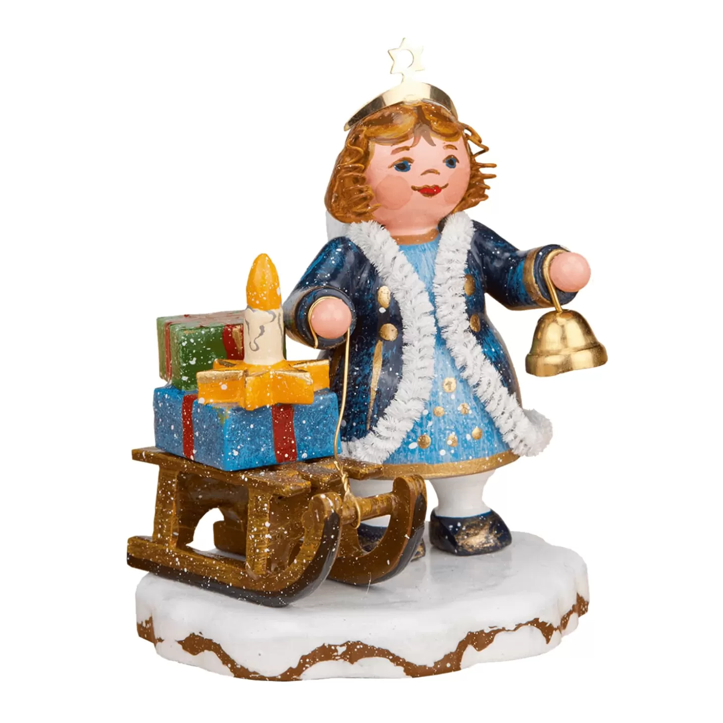 Hubrig Volkskunst Hubrig Miniatures>Winter Children Heaven's Child "Tinkle Bell"