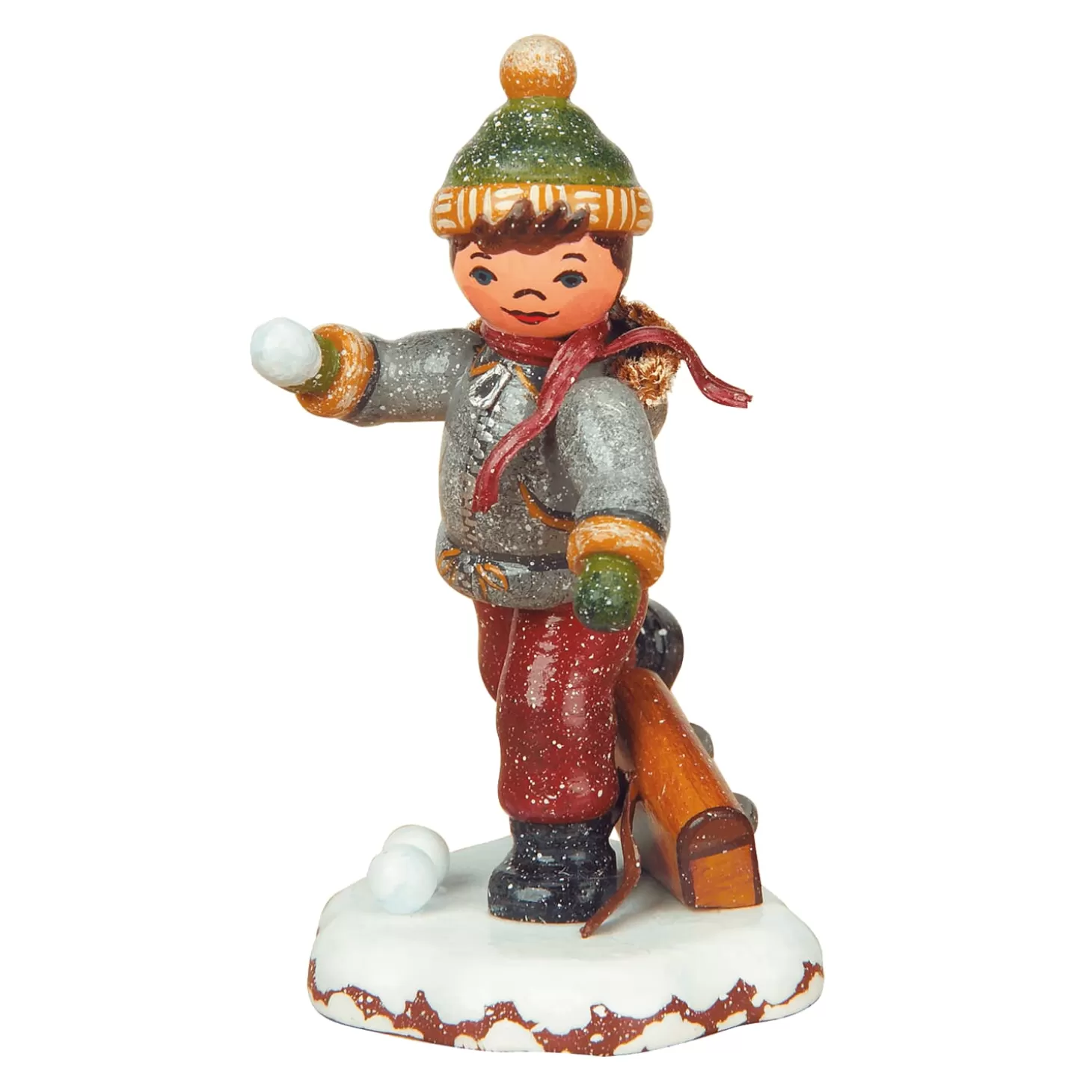 Hubrig Volkskunst Hubrig Miniatures>Winter Children Schoolboy