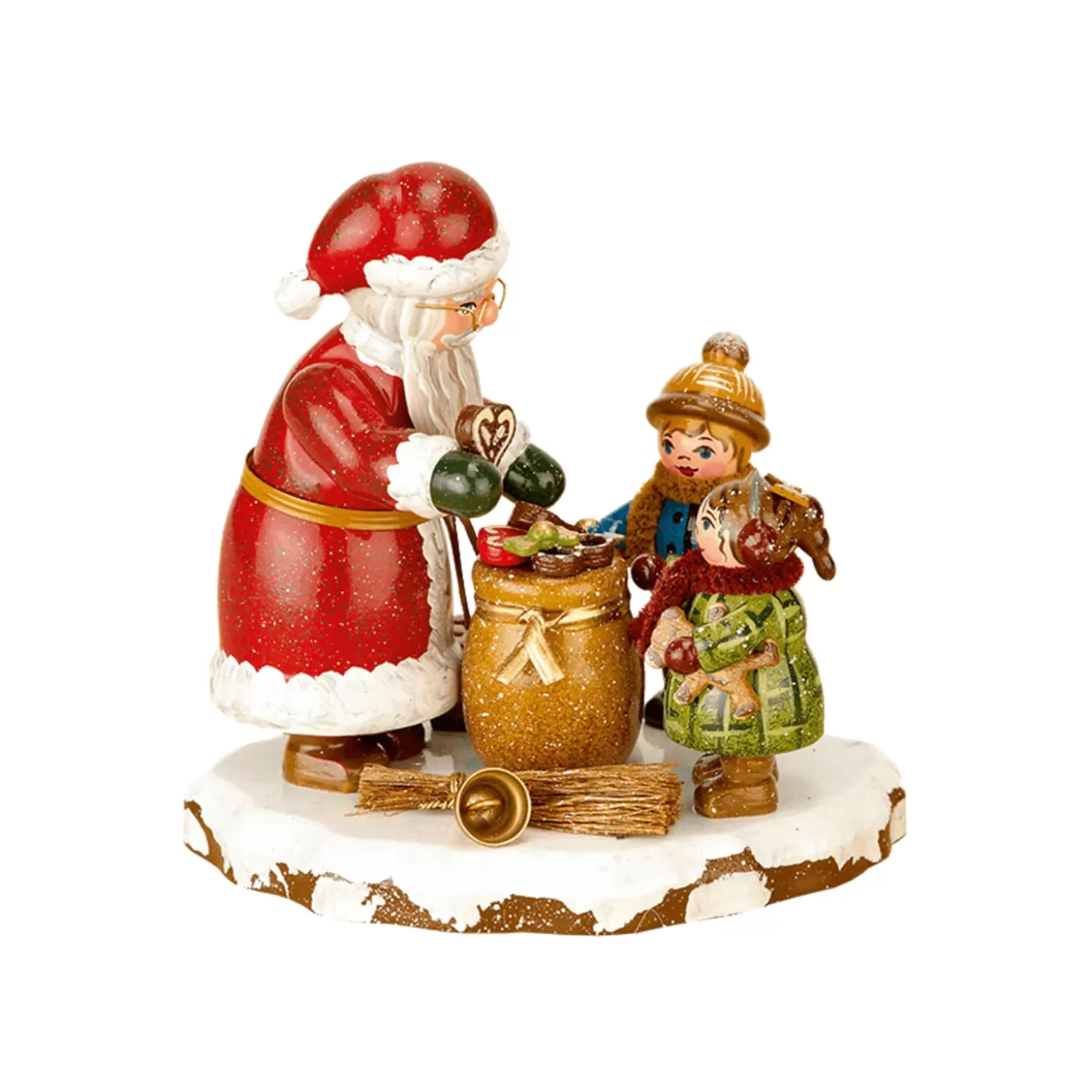 Hubrig Volkskunst Hubrig Miniatures>Winter Children Thank You Dear Santa Claus