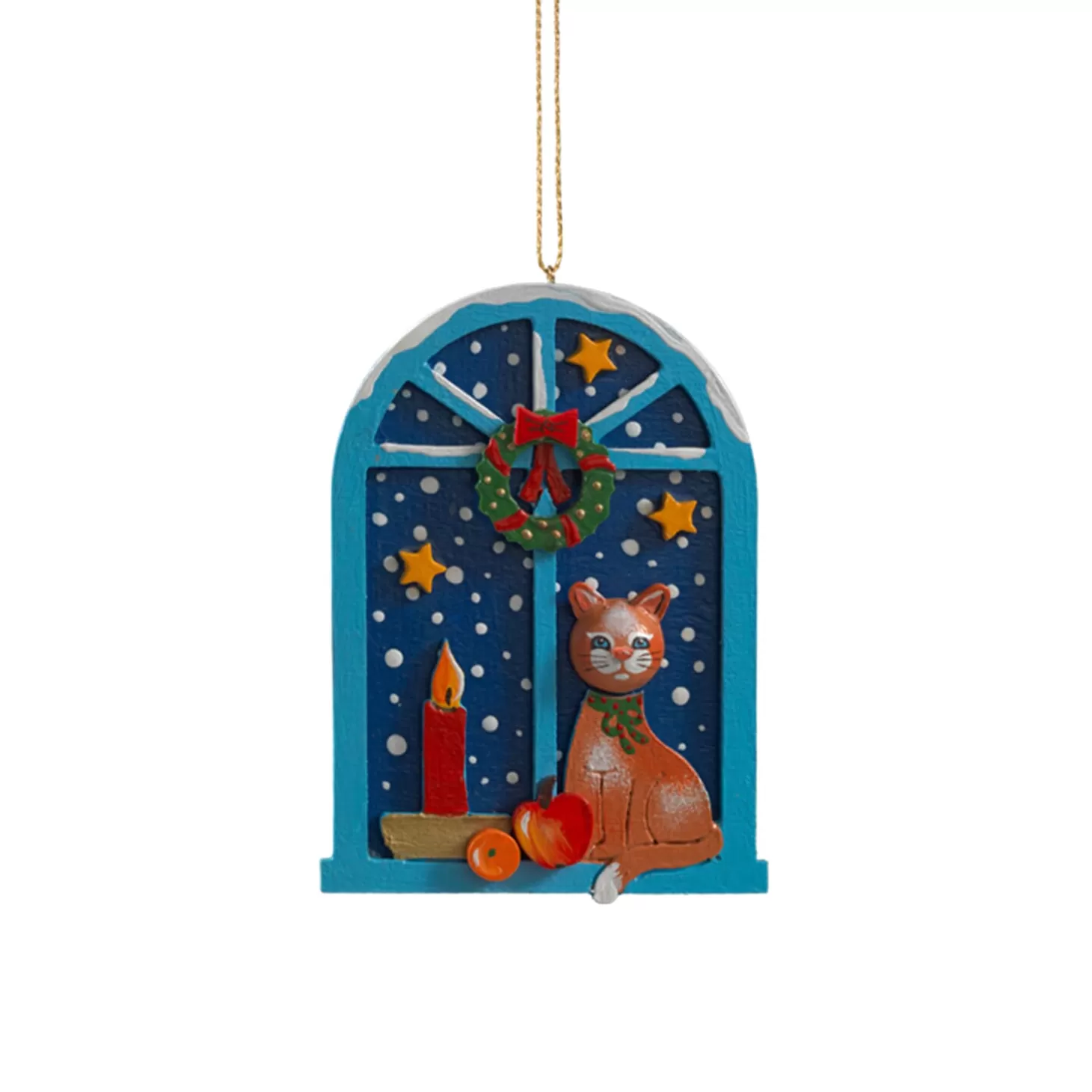 * Wood Tree Decorations>Winter Idyll