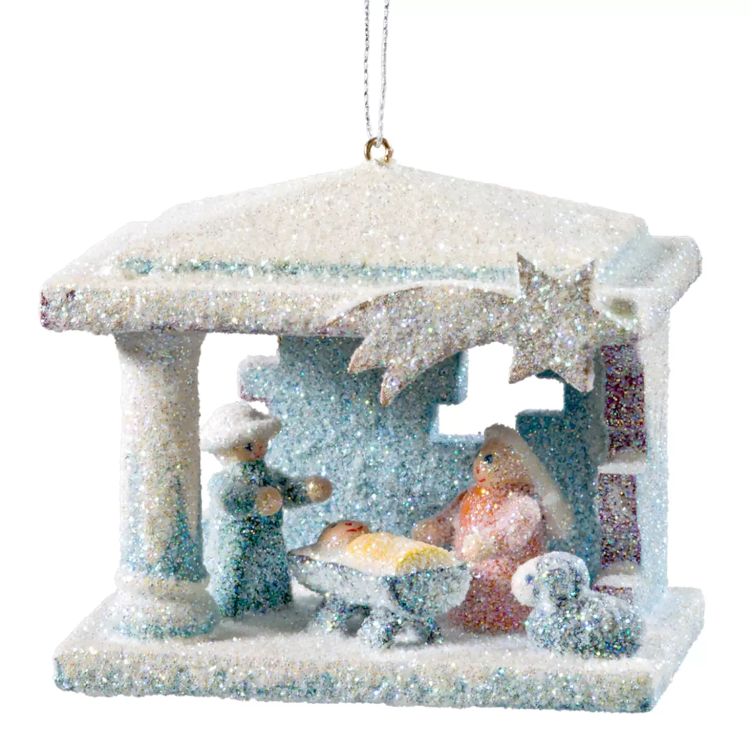 * Wood Tree Decorations>Winter-Nativity