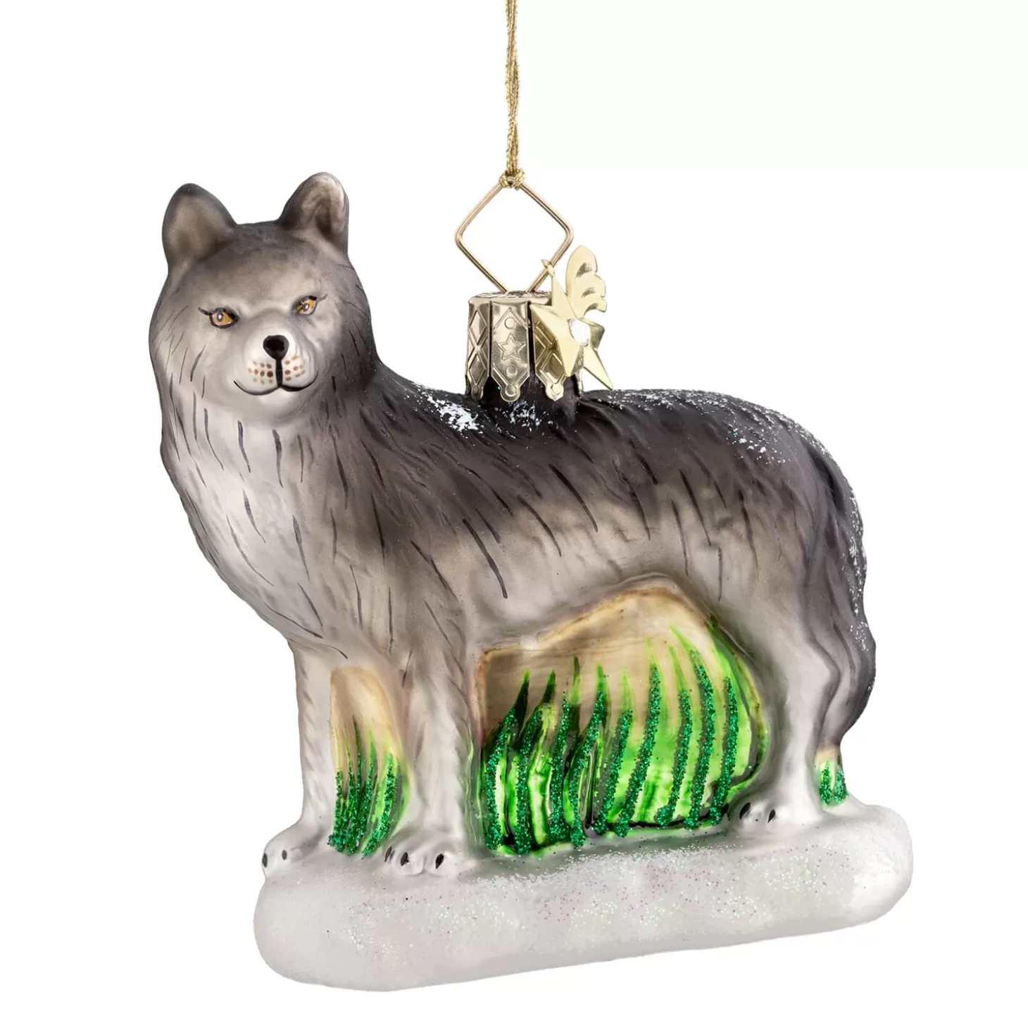 Poesie in Glas Glass Tree Decorations>Wolf