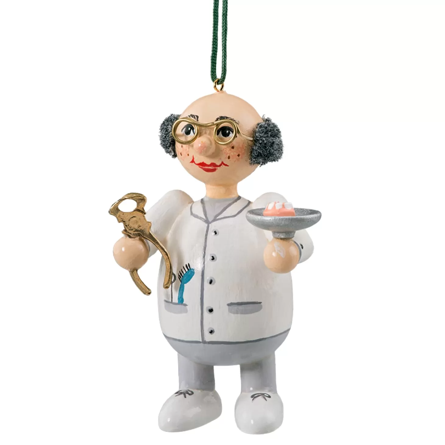 * Wood Tree Decorations>Wooden Buddy "Dentist"